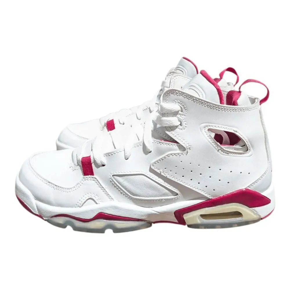 NIKE Air Jordan Fight Club 91 'White Pure Platinum Sail Mystic Hibiscus' Size 6Y